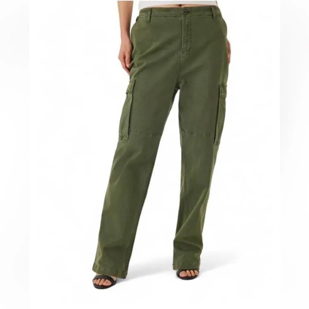 Good American Uniform Olive Green Cargo Pants NWT SIZE 6/28